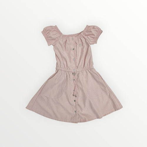 32963 VESTIDO CON ELASTICO EN LA CINTURA NIÑA JUNIOR