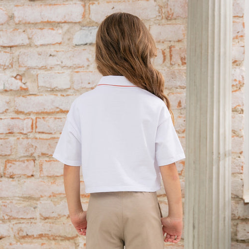 32987 CONJUNTO CAMISETA TIPO POLO NIÑA JUNIOR