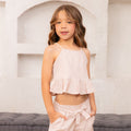 33023 CONJUNTO LINO A RAYAS NIÑA JUNIOR