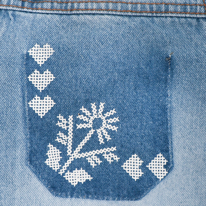 33028 SHORT NIÑA JUNIOR-DENIM