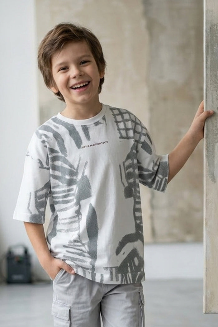 45658 CAMISETA OVERSIZE PARA NIÑO JUNIOR