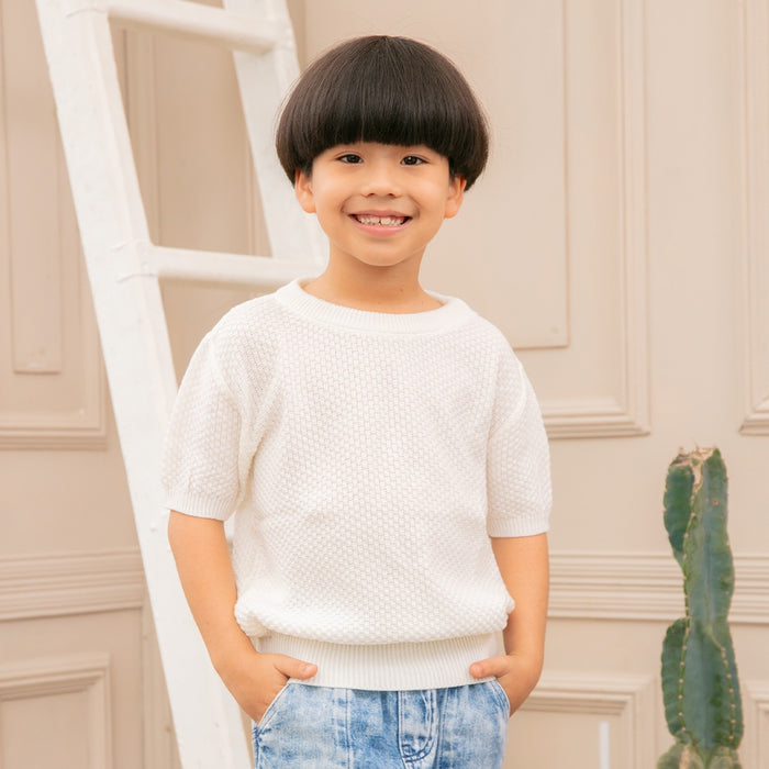 45668 CAMISETA TEJIDA PARA NIÑO JUNIOR