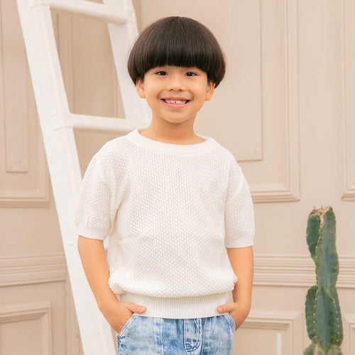 45668 CAMISETA TEJIDA PARA NIÑO JUNIOR