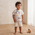 52023 CONJUNTO PRINT MARINO CABALLITO DE MAR NIÑO BEBE