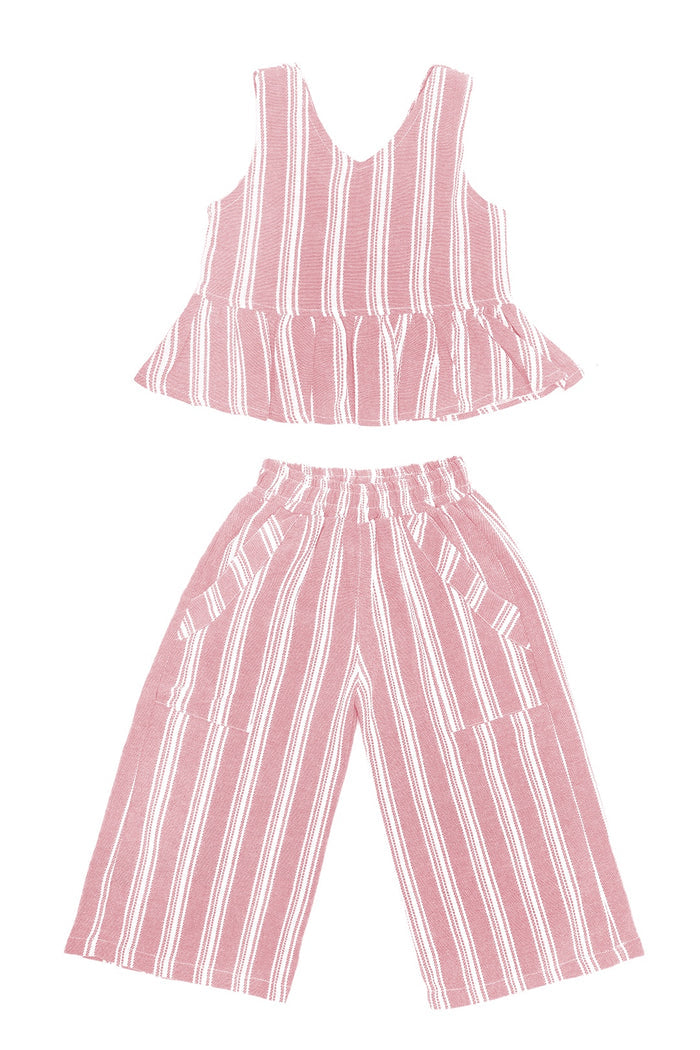 65665 CONJUNTO EN LINO NIÑA BEBE