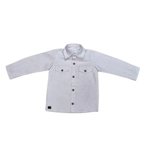7507 - CAMISA OXFORD MANGA LARGA PARA NIÑO | CAMISA BOTONES ALGODÓN