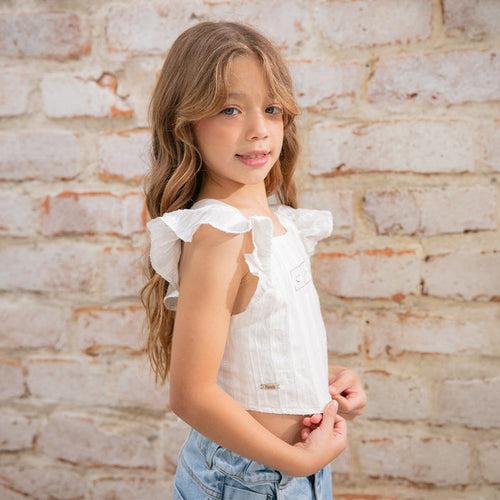 8775 BLUSA ESCOTE NIÑA JUNIOR