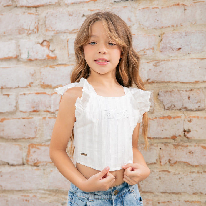 8775 BLUSA ESCOTE NIÑA JUNIOR