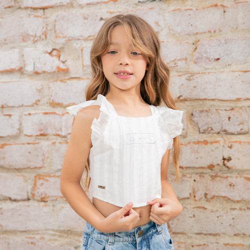 8775 BLUSA ESCOTE NIÑA JUNIOR