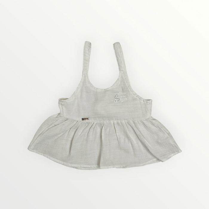 8781 - BLUSA PLIQUE PARA NIÑA JUNIOR | TOP CORTO ALGODÓN SOSTENIBLE