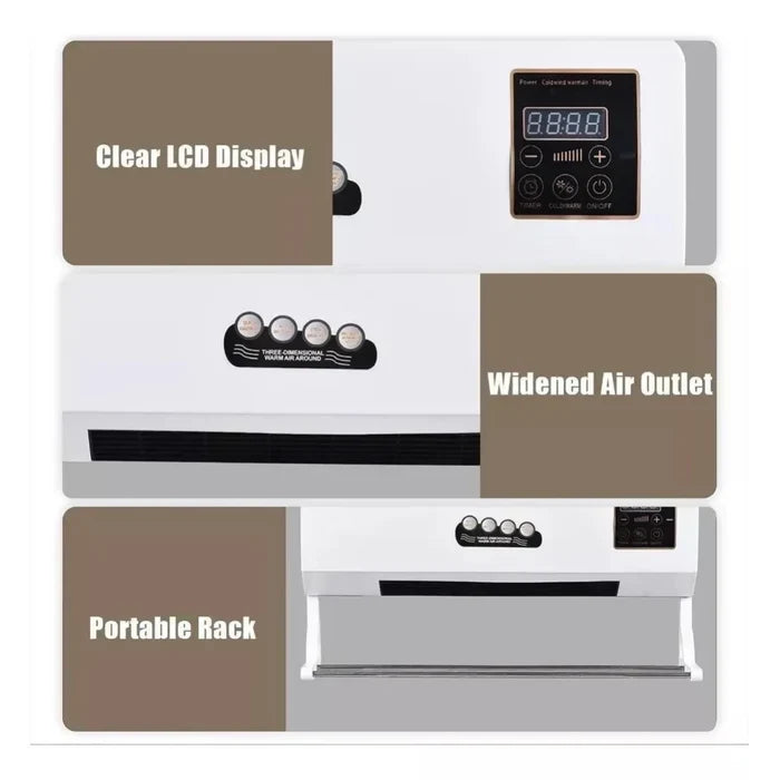 AIRE ACONDICIONADO Y CALEFACTOR 2000W PORTÁTIL CON CONTROL