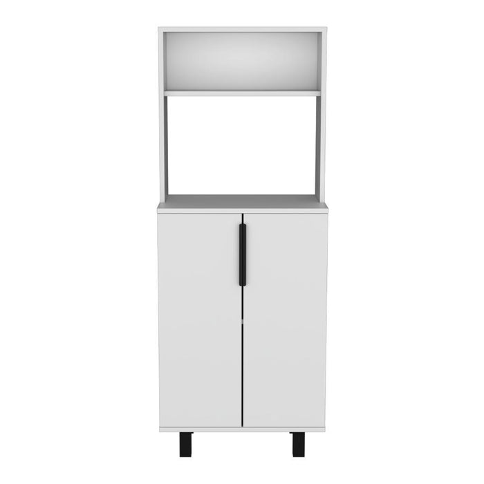 ALACENA OSHAWA, BLANCO, CON SUPERFICIE PARA UBICAR OBJETOS Y DOS PUERTAS