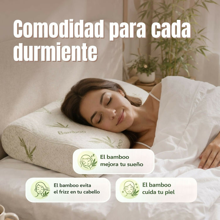 Almohada viscoelastica bamboo cervical