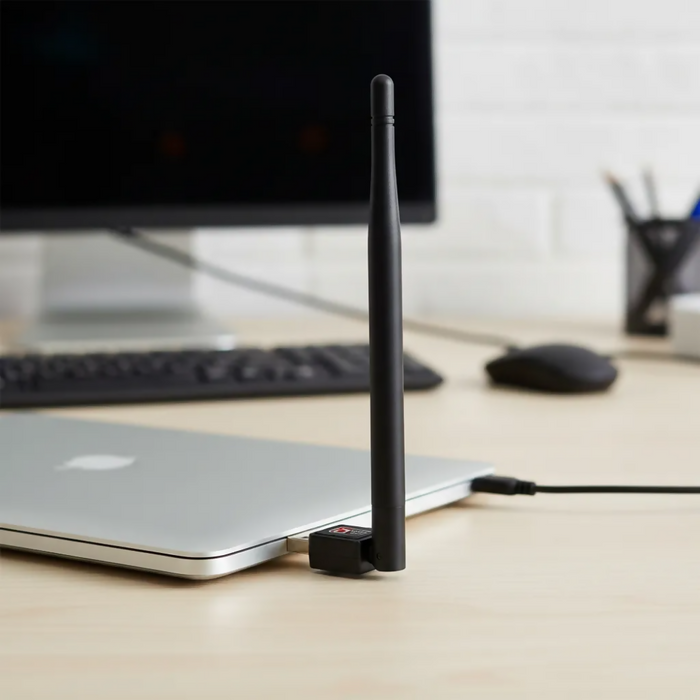 ANTENA WIFI RECEPTOR USB 600MBPS ANTENA 802.INN PARA PC