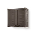 Armario Gabinete Doble Apariencia Rattan Wengue