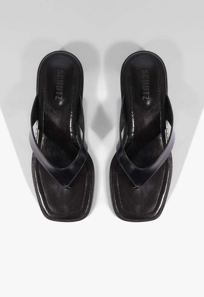 Arya Mid Leather Sandal - Schutz Shoes