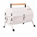 ASADOR PARRILLA BARRIL HORNO PORTÁTIL BBQ CARBÓN CON TAPA