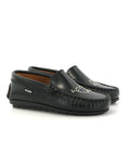 Atlanta Mocassin Black Heart Stud Loafer