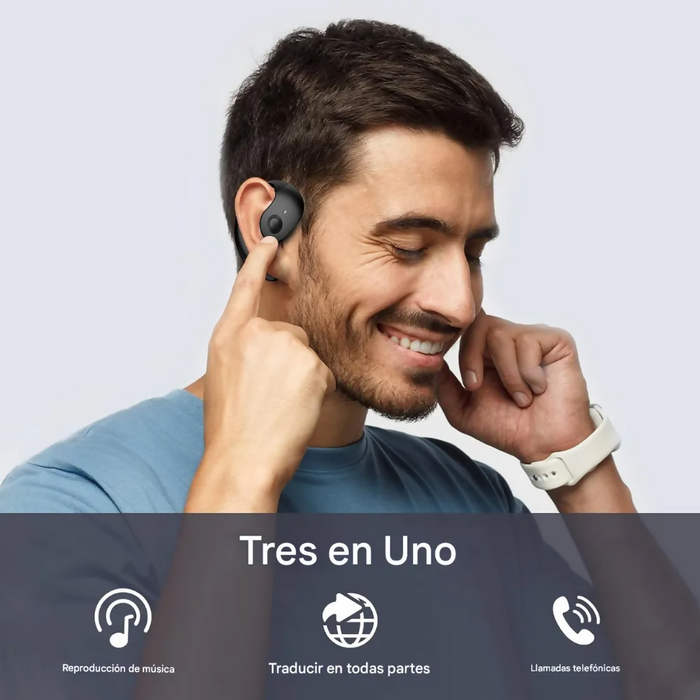 AUDÍFONOS TRADUCTORES IDIOMAS TIEMPO REAL BLUETOOTH 137 IDIO COLOR NEGRO