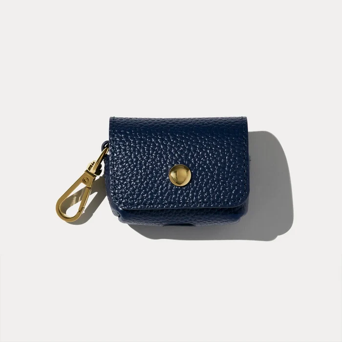 Avery AirPods Clip-On Pouch - Navy/Gold