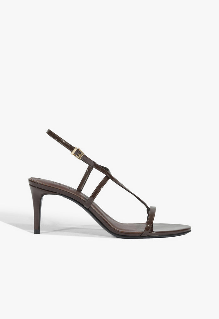 Azure Mid Patent Sandal 5 Maplewood Patent - Schutz Shoes