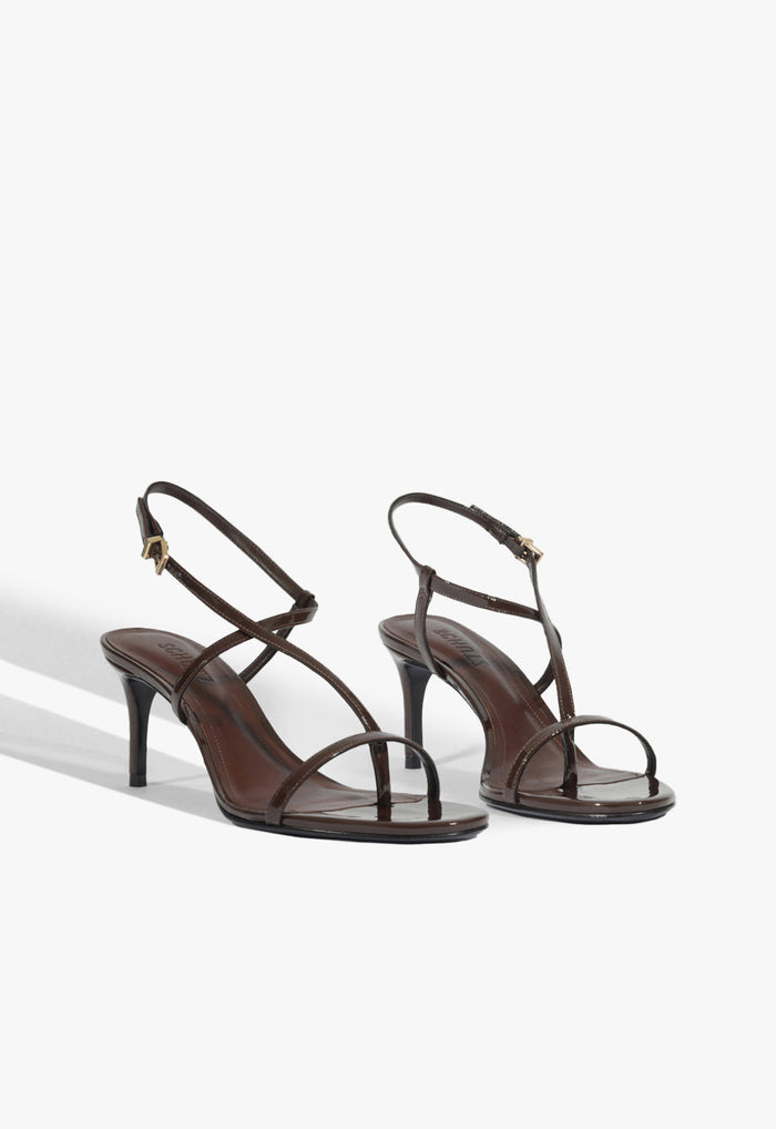 Azure Mid Patent Sandal - Schutz Shoes