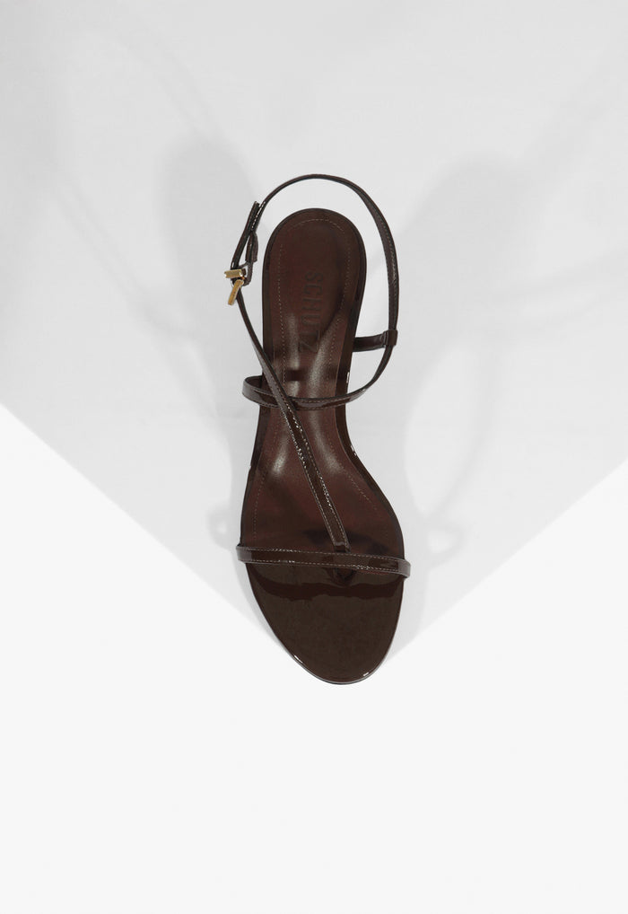 Azure Mid Patent Sandal - Schutz Shoes