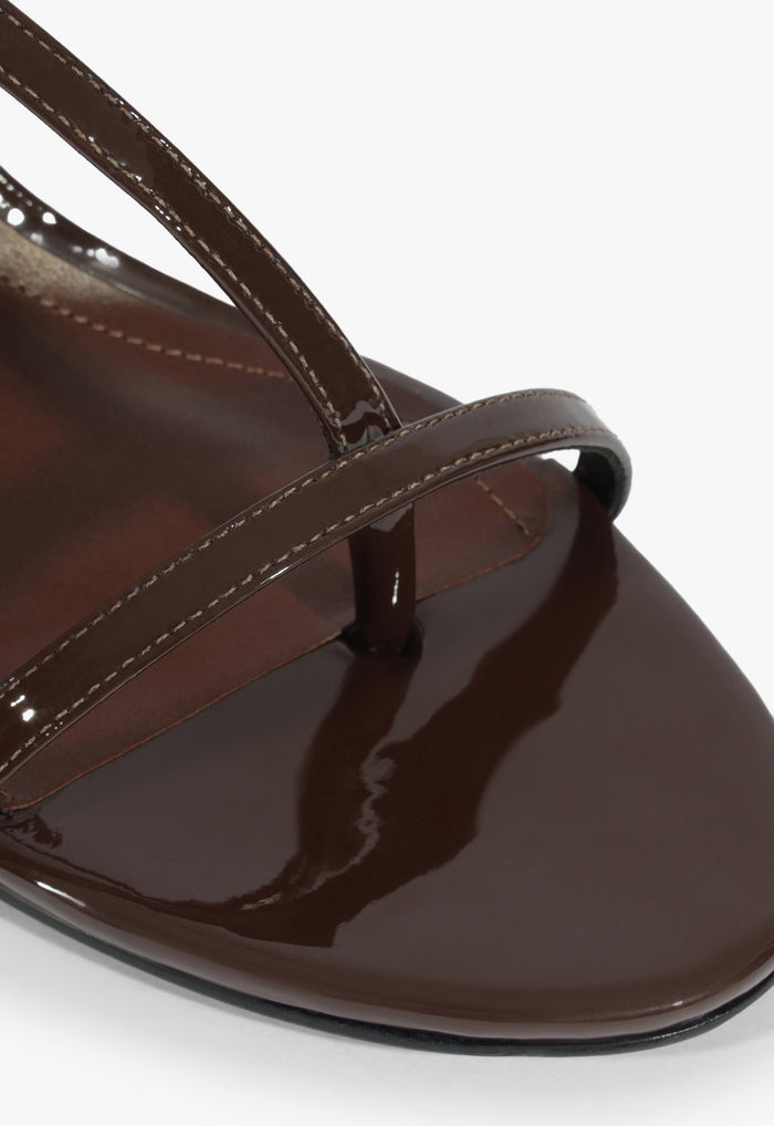 Azure Mid Patent Sandal - Schutz Shoes