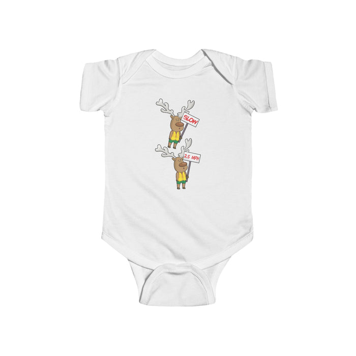 Baby Bodysuit Christmas in the Park Blinky the Reindeer Mascot
