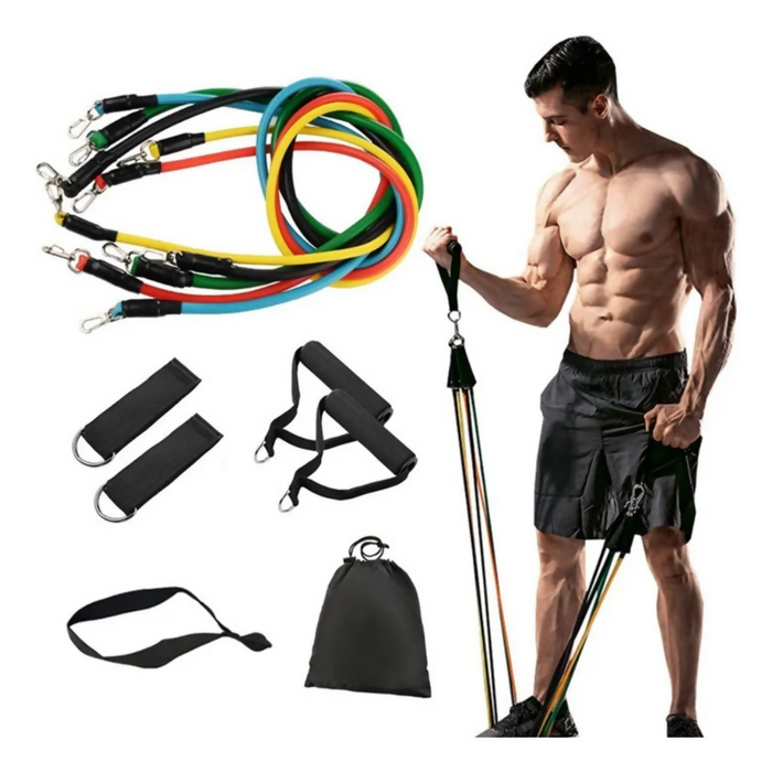 BANDAS ELÁSTICAS KIT TERATUBOS SET X5 EJERCICIO