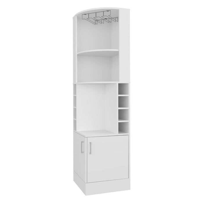 BAR ESQUINERO ASCHER, BLANCO, CON DOS PUERTAS Y PORTA COPAS ZF