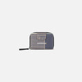 A Sherpani Barcelona Passport Anti-Theft Mini Wallet, front view showing clasp on white background. #color_passport-print