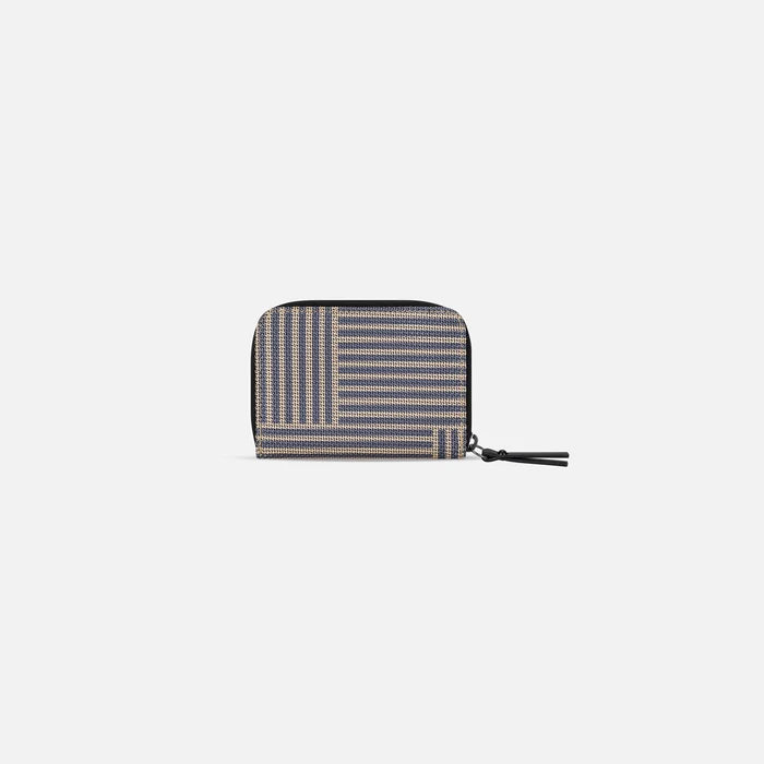 A Sherpani Barcelona Passport Anti-Theft Mini Wallet, back view on white background. #color_passport-print