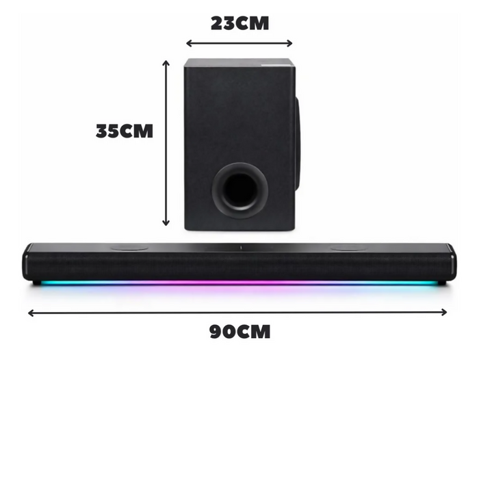 BARRA SONIDO TEATRO EN CASA SUBWOOFER BLUETOOTH CINE EN CASA