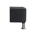 Base Cama Doble Woody, Negro, con Tendido de Tablas