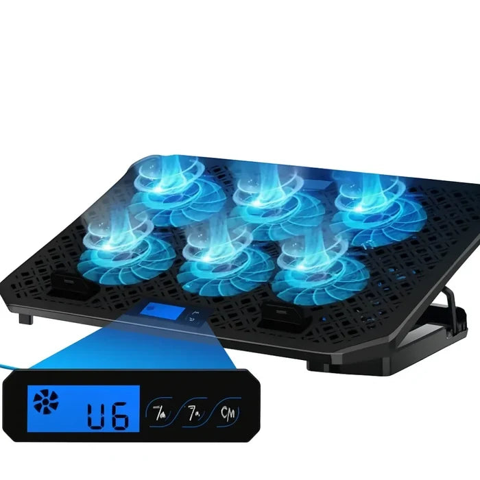 BASE REFRIGERANTE PARA PORTÁTIL 6 VENTILADORES ✅