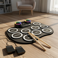 BATERÍA ELECTRÓNICA DE MESA DIGITAL DRUM LED BLUETOOTH