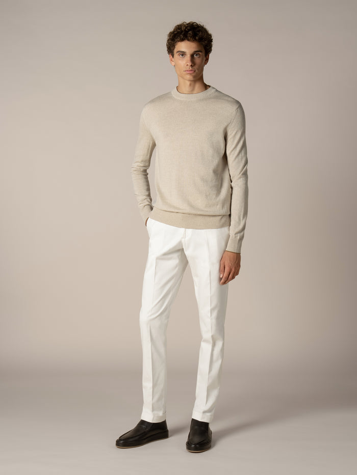 Beige Two Tone City Crew
