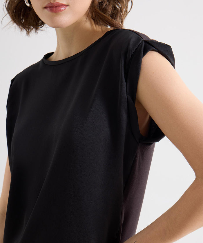 BLUSA M/C CON CONTRASTE 28123301