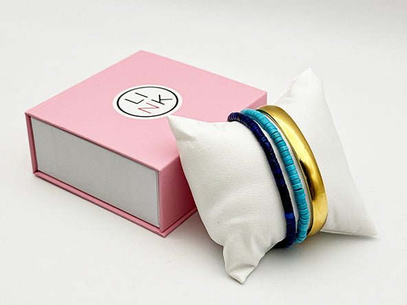 Bold Color Crush Bracelet Set | Turquoise & Lapis Lazuli | LINK, design your own