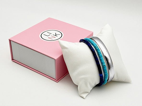 Bold Color Crush Bracelet Set | Turquoise & Lapis Lazuli | LINK, design your own