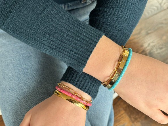 Bold Elegant Radiant Bracelet Set | Lapis Lazuli Blue | LINK, design your own