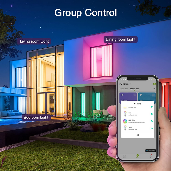BOMBILLO LED INTELIGENTE WIFI MULTICOLOR ALEXA Y GOOGLE HOME