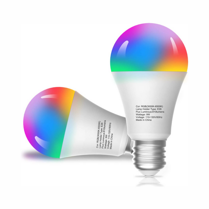 BOMBILLO LED INTELIGENTE WIFI MULTICOLOR ALEXA Y GOOGLE HOME