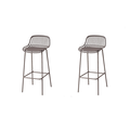 BUTACO PARA BARRA TULUM, COLOR TAUPE, DISEÑO MODERNO X2