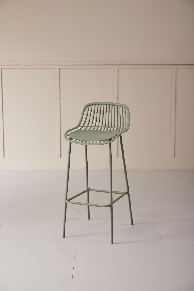 BUTACO PARA BARRA TULUM, COLOR VERDE OLIVO, DISEÑO MODERNO