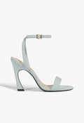 Cadey-Lee Curve Lace Suede Sandal 5 Light Azure Suede - Schutz Shoes