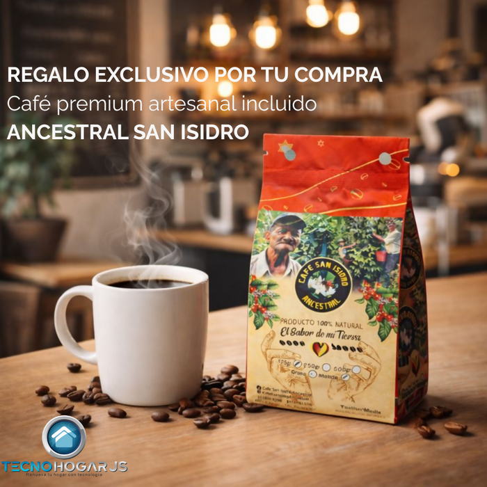 CAFETERA CAFE EXPRESO CAPSULAS CAPUCHINO LATTE 750ML REGALO BLANCO 110V