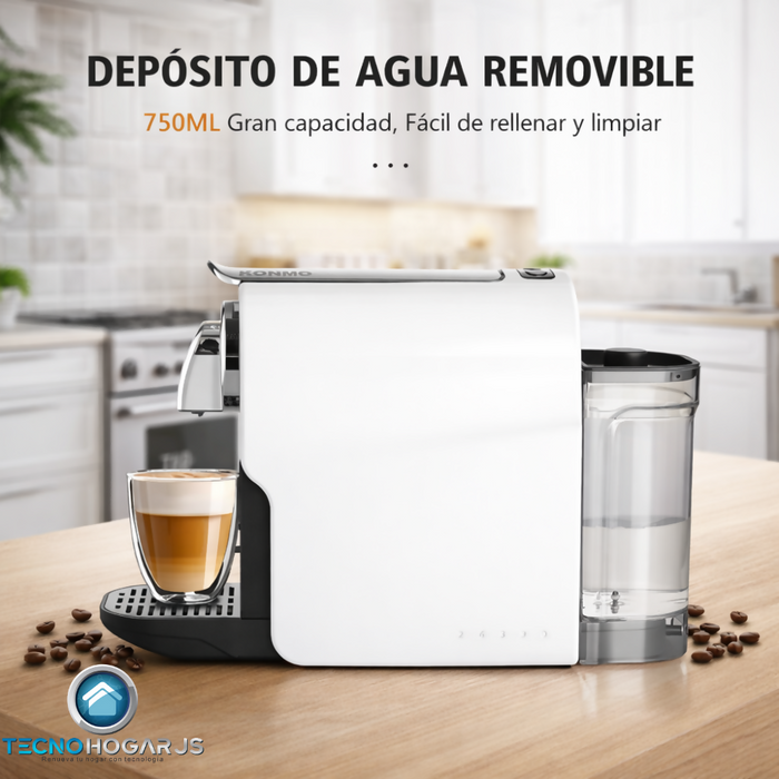 CAFETERA CAFE EXPRESO CAPSULAS CAPUCHINO LATTE 750ML REGALO BLANCO 110V