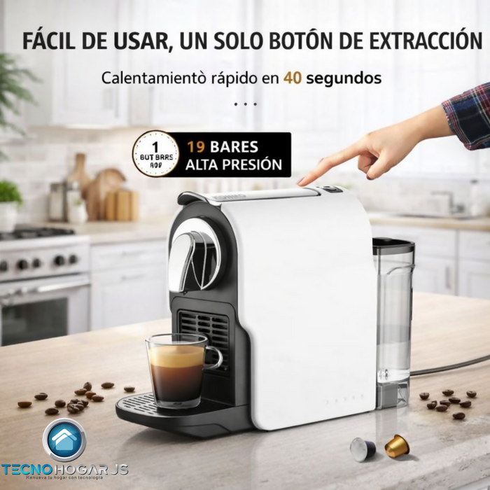CAFETERA CAFE EXPRESO CAPSULAS CAPUCHINO LATTE 750ML REGALO BLANCO 110V